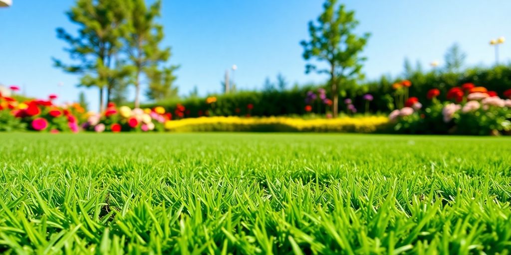 Freshly laid sod on a lush green lawn.